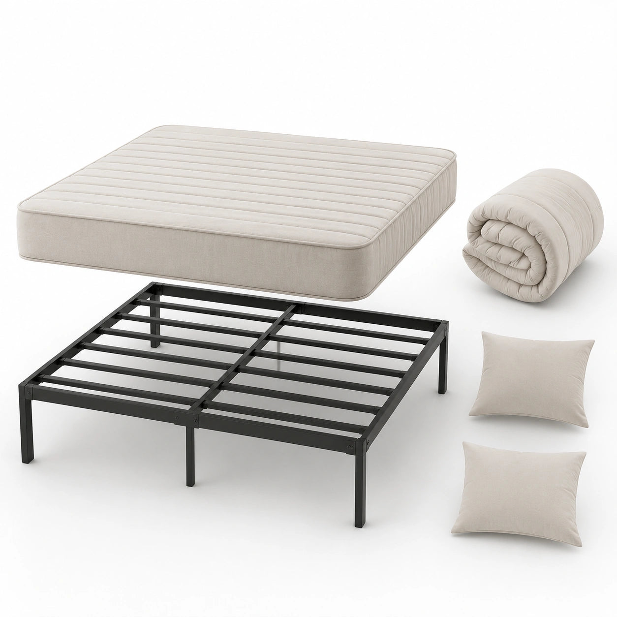 matelas-double-140x190cm-avec-oreillers-couette-et-cadre-de-lit-metal-epaisseur-14cm-svfecd6772hv