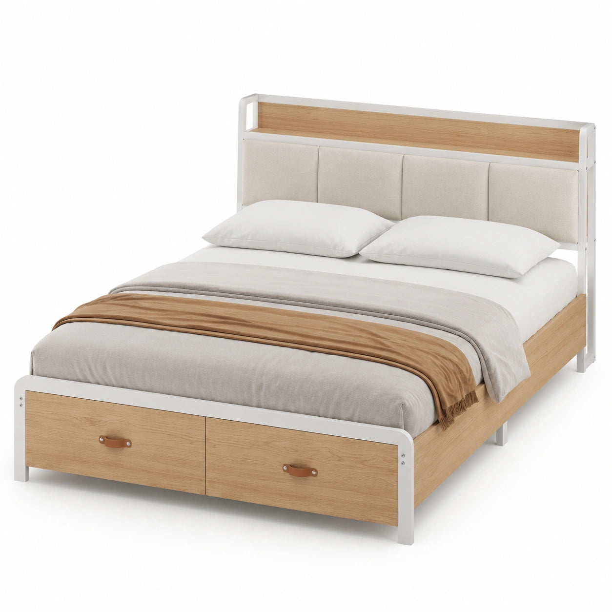 lit-double-en-metal-avec-sommier-et-tiroirs-blanc-et-chene-bljkug6803zw